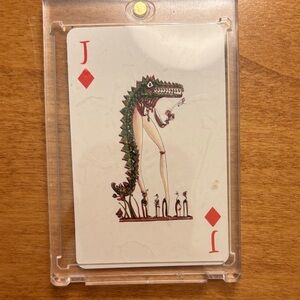 Christian Louboutin Jack of Diamonds playing card in hard case